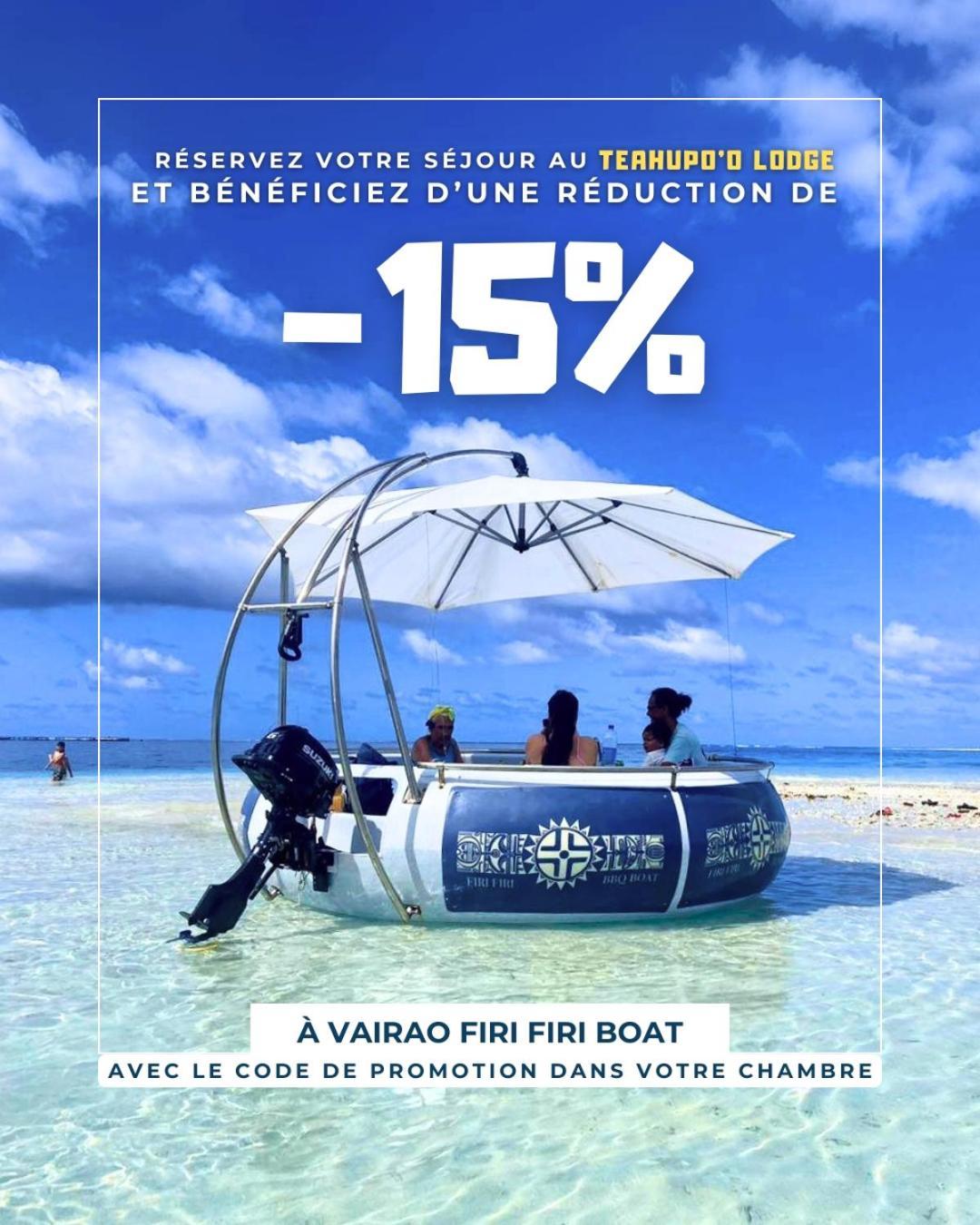Teahupo'O Lodge, Fare Raepu'U, L'Aventure Du Bout De L'Ile En Famille Ou Entre Amis Teahupoo Екстериор снимка
